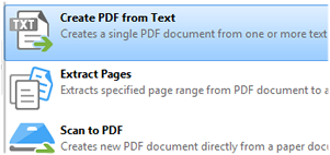 PDF aus Text erstellen