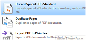 Verwerfen Sie PDF-Standardinformationen