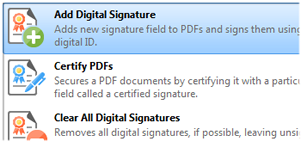 Fügen Sie digitale Signaturen hinzu