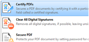 PDFs zertifizieren